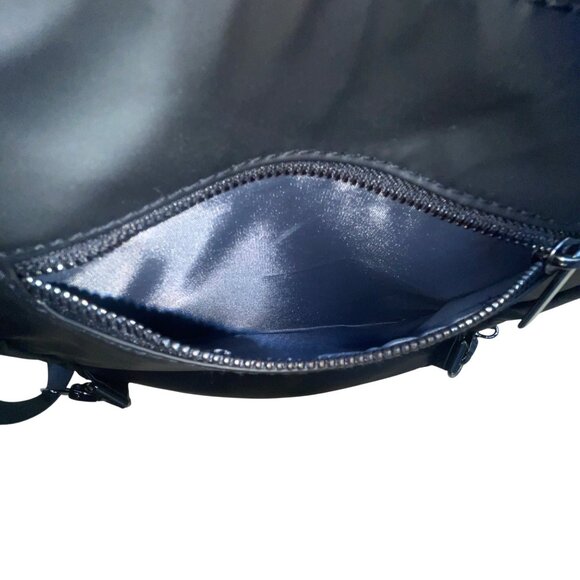 Ashley Black Women’s Black Nylon Secure Adjustable Straps Multi Pockets Backpack - Picture 5 of 13